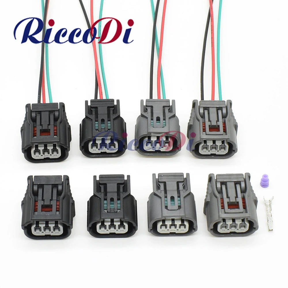 3-pin waterproof automotive electrical connector wire harness 6189-7037 HX 040 full view