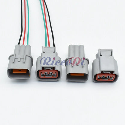 Application of 3 Way Auto Compressor Air Conditioning Waterproof Connector Plug in automotive wiring harness HN032-03020 HN036-03027