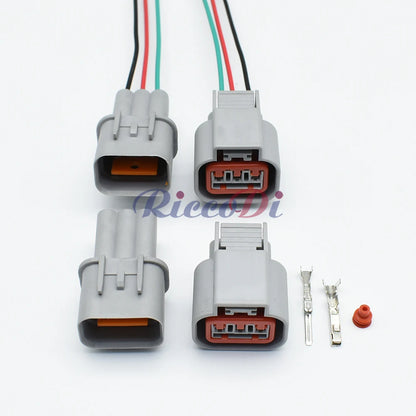 Waterproof detail of 3 Way Auto Compressor Air Conditioning Connector Plug HN032-03020 HN036-03027