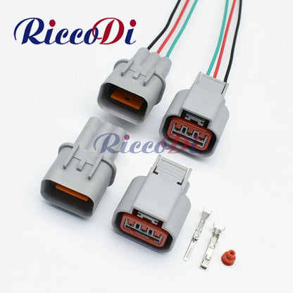 3 Way Auto Compressor Air Conditioning Waterproof Connector Plug Male Female Wiring Harness Socket HN032-03020 HN036-03027