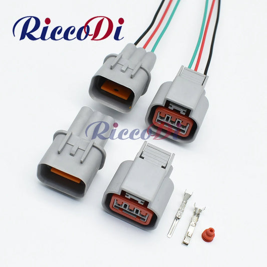 3 Way Auto Compressor Air Conditioning Waterproof Connector Plug Male Female Wiring Harness Socket HN032-03020 HN036-03027