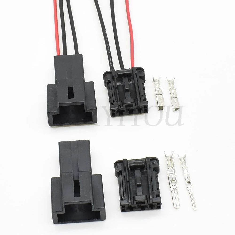 3 way automotive unsealed connector installed on vehicle wiring harness for electrical signal connection