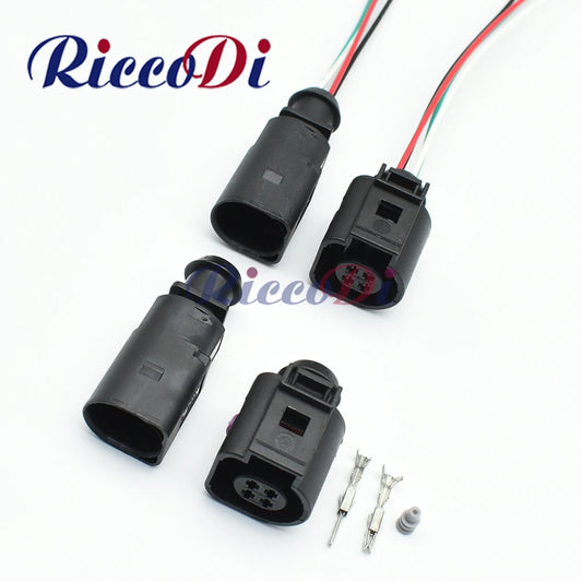 4 Hole male female 1.5mm water temperature sensor plug connector 4B0 973 812 4B0973812 4B0 973 712 overview for VW