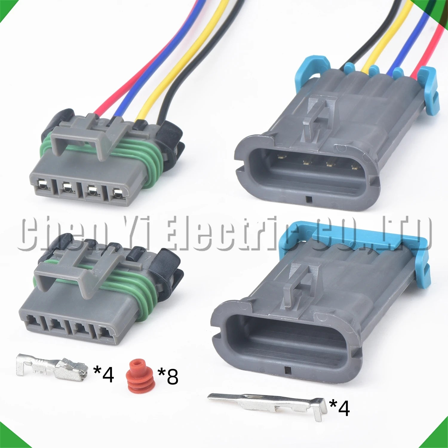 4 pin automotive air conditioning blower resistor connector 12129600 12129565