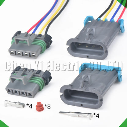 4 pin automotive air conditioning blower resistor connector 12129600 12129565