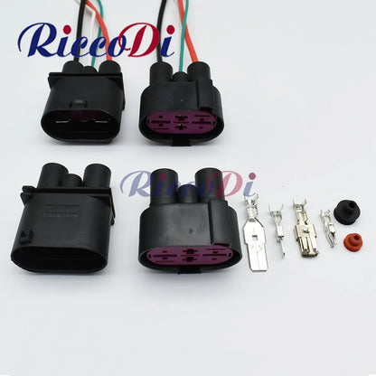 4 pin electronic fan harness female connector with terminal DJ7043Y-6.3-9.5-21