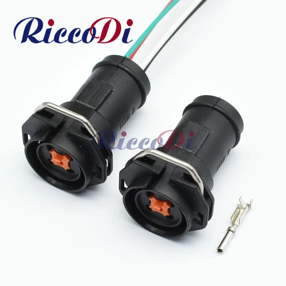 4 pin female round shape automotive connector DJ7049Q-1-21