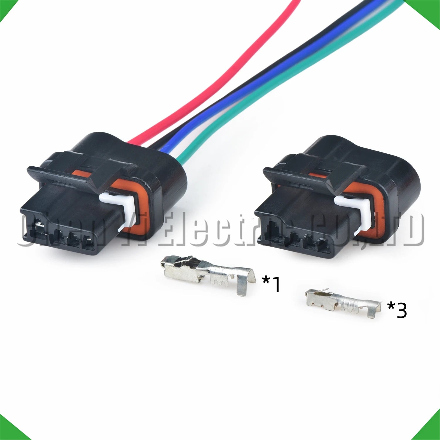 4 Pin automotive connectors for water tank electronic fan, wire harness plug 12124898 compatible with Chevrolet and Buick