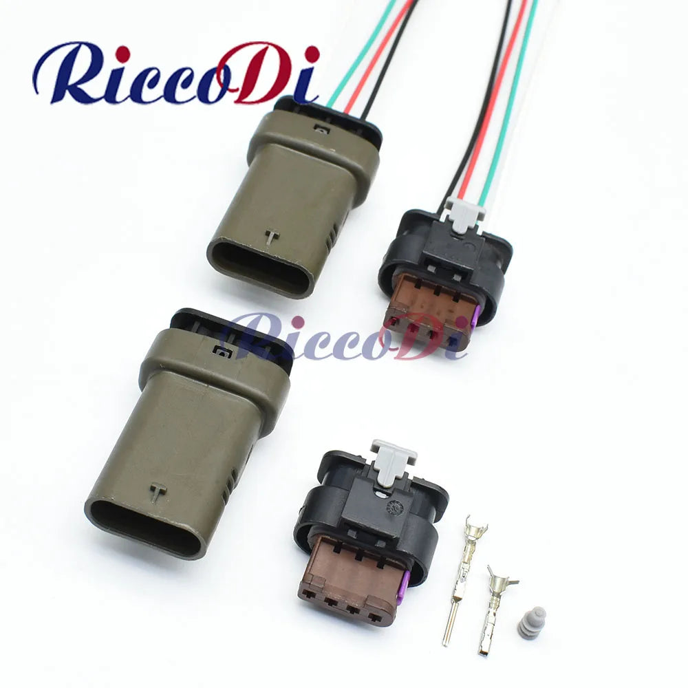 4 pin waterproof temperature and pressure sensor automotive connector 1.2mm female male plug