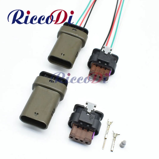 4 pin waterproof temperature and pressure sensor automotive connector 1.2mm female male plug