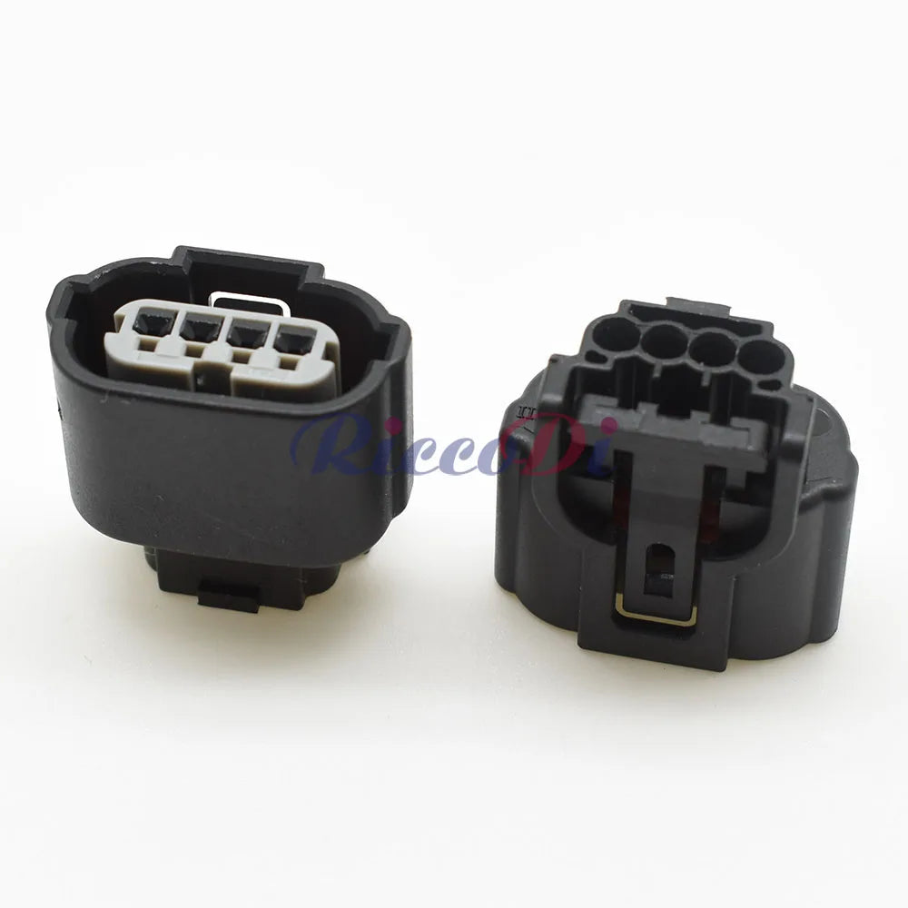 Close-up of 4 Pin automotive waterproof terminal connector plug female male brass socket 6189-6948 terminals