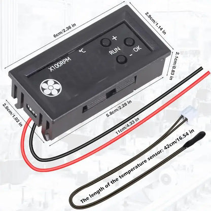 4 wire PWM fan speed controller for chassis cooling