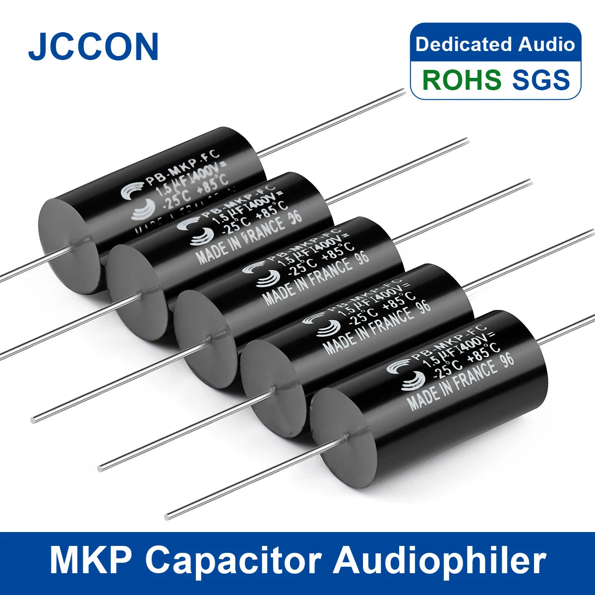 400V-630V MKP metal film audio capacitor, 1.5µF-4.7µF, ideal for HiFi and audiophile speaker circuits