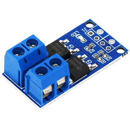 400W 30A PWM DC motor speed controller module, 5V-36V input, dual high-power MOSFET drive for DIY motor speed control projects