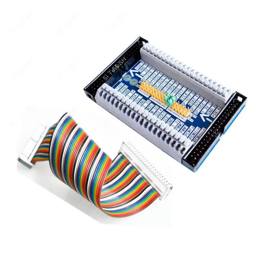 40-pin GPIO cable adapter with multifunctional cascade expansion board, compatible with Raspberry Pi 2/3 Model B and Orange Pi PC, ideal for DIY electronics and prototyping