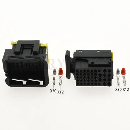 42 pin automobile ECU connector waterproof sealed plug sockets showing locking structure