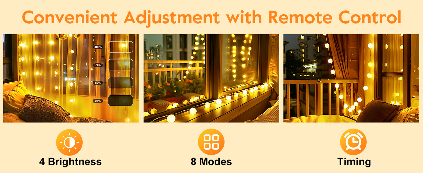 10M USB/Battery Power Ball LED String Lights Garland Lights Outdoor Lamp Wedding Garden Fairy Lights Christmas Decoration