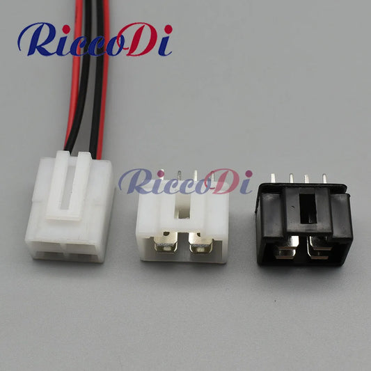 4 Pin Car Motorcycle Rectifier Electrical Plug DJ70410-6.3-21 male female connector with brass terminal CD70 overview