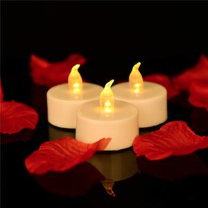12 Pack Warm Yellow Flameless LED Tea Light Candles 200+ Hours Battery