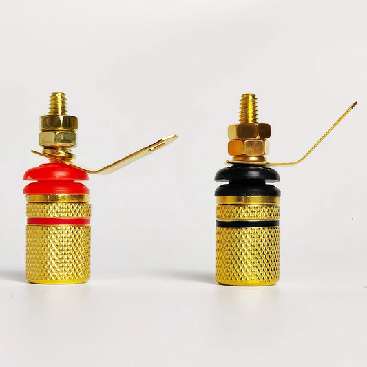 4mm banana socket gold plated binding post for speaker and amplifier panel mount
