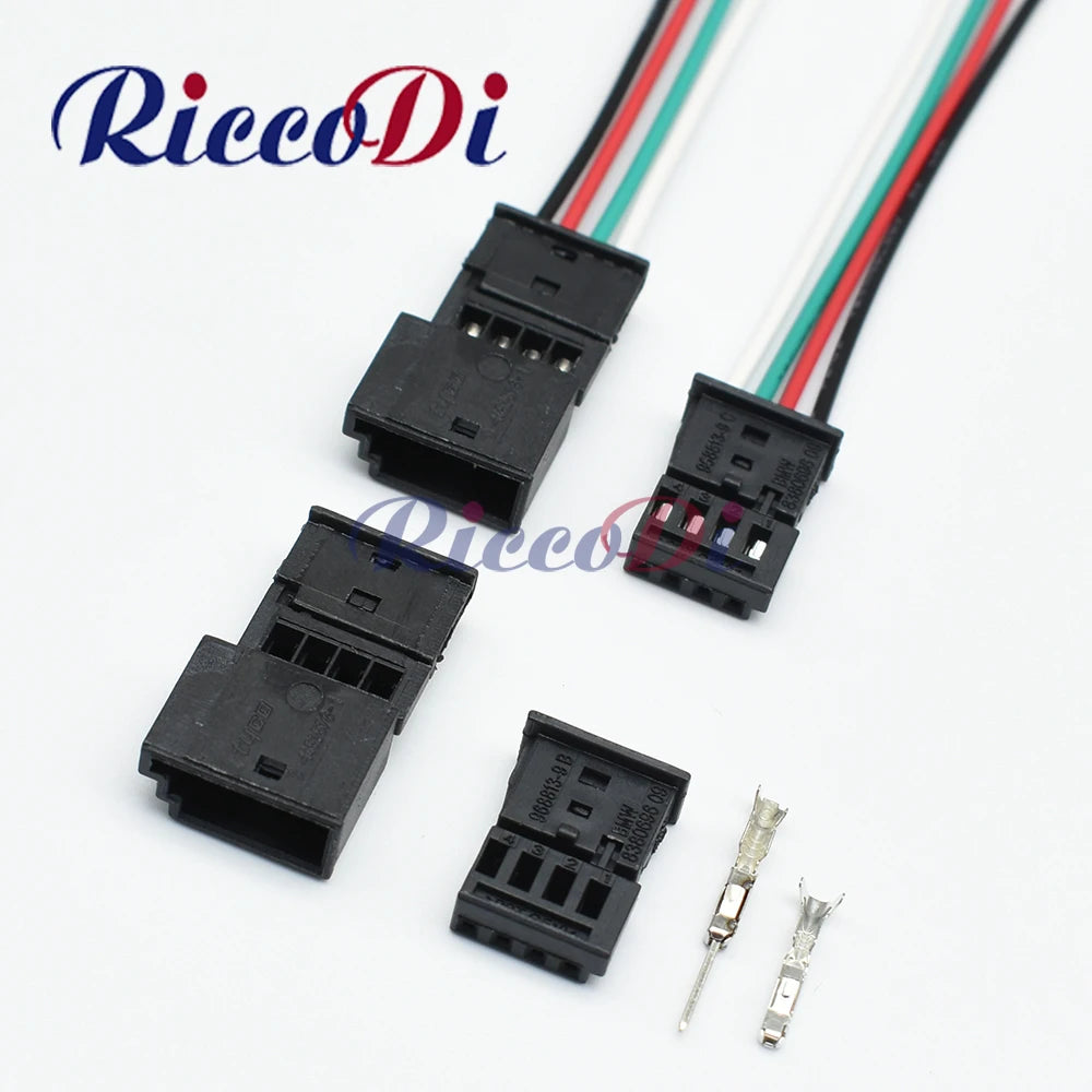 4 Pin automotive connector for car ambient light and door light wire harness plug 968813-9 838069609 0-1452576-1 968813-1 overview