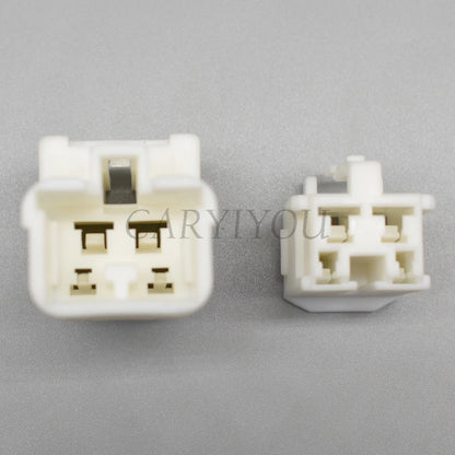 4 pin automotive wire harness connector with plastic housing and terminals, unsealed design for secure car wiring connections