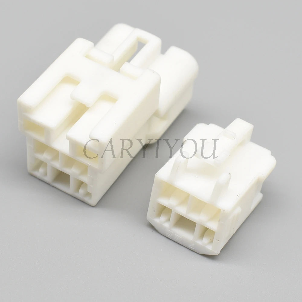 High-quality 4 pin automotive plastic connector with terminals, unsealed design, suitable for various car wire harness applications