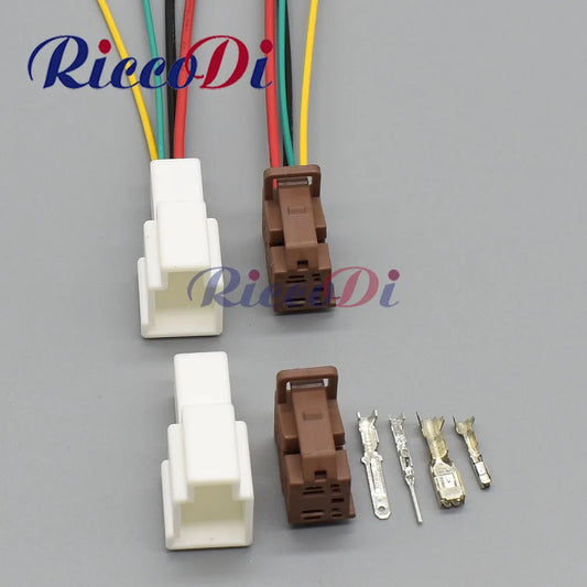 4 Pin Automotive Electrical Wire Connector Plug Male Female for Car Seat Lift Adjustment Harness 6098-2830