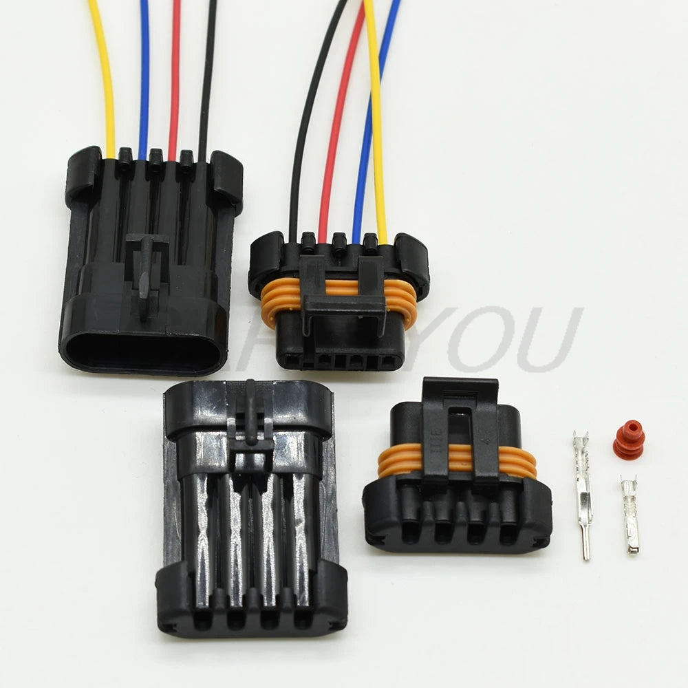 4 Pin Delphi 12162144 electrical connector installed in Holden Barina Frontera TK UT 1.6L wiring harness, waterproof O2 plug