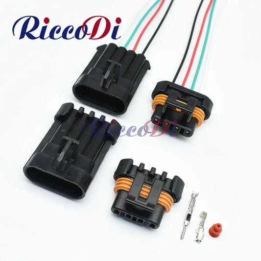 4 Pin Waterproof Delphi Car Connector 12162144 Oxygen Sensor O2 plug overview for Holden Barina Frontera TK UT 1.6L F16D3
