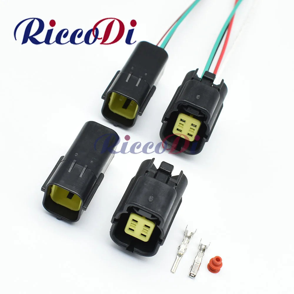 4 Pin Denso Oxygen Sensor Plug Connector Male Female Waterproof Automotive Electrical for MAZDA KIA overview