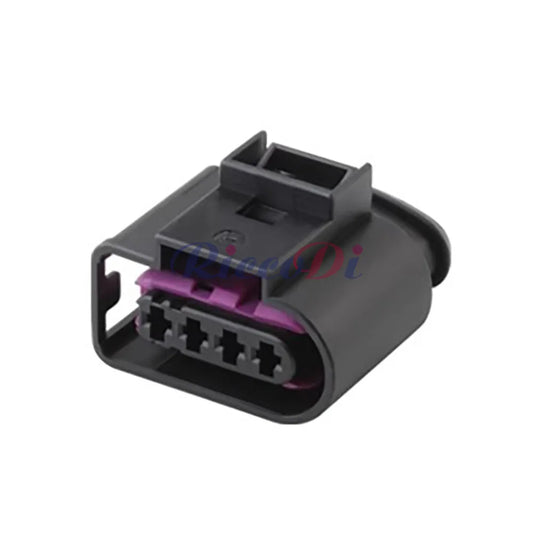 Close-up of 4 Pin Female Auto Waterproof Ignition Coil Connector Plug 4D0 971 994 4D0971994 terminals