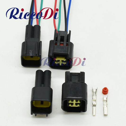 4 Pin FWY-C-4F-B Automotive Waterproof Connector 12444-5504-2 Ignition Coil Wiring Socket Plug for Ford overview