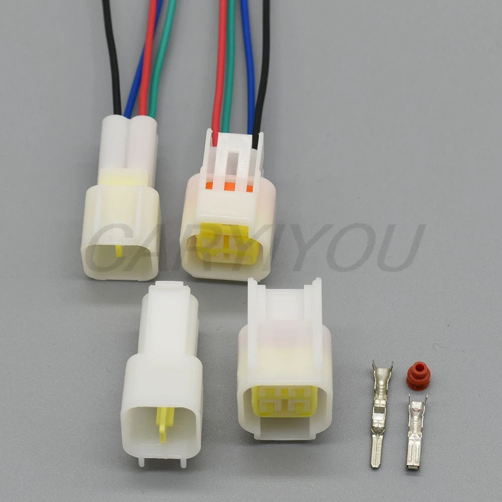 4 Pin FW-C-4M-B FW-C-4F-B Furukawa Electric Connector installed in Throttle Speed Regulation Switch wiring harness