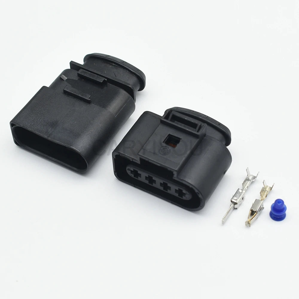4 Pins male female ignition coil wire connector 4B0973724 638245-1 1J0973724 1J0973824 used in VW Audi automotive wiring systems