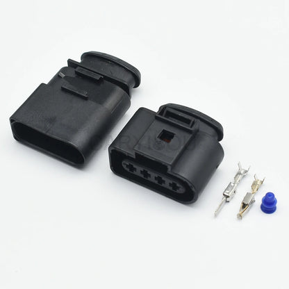 4 Pins male female ignition coil wire connector 4B0973724 638245-1 1J0973724 1J0973824 used in VW Audi automotive wiring systems