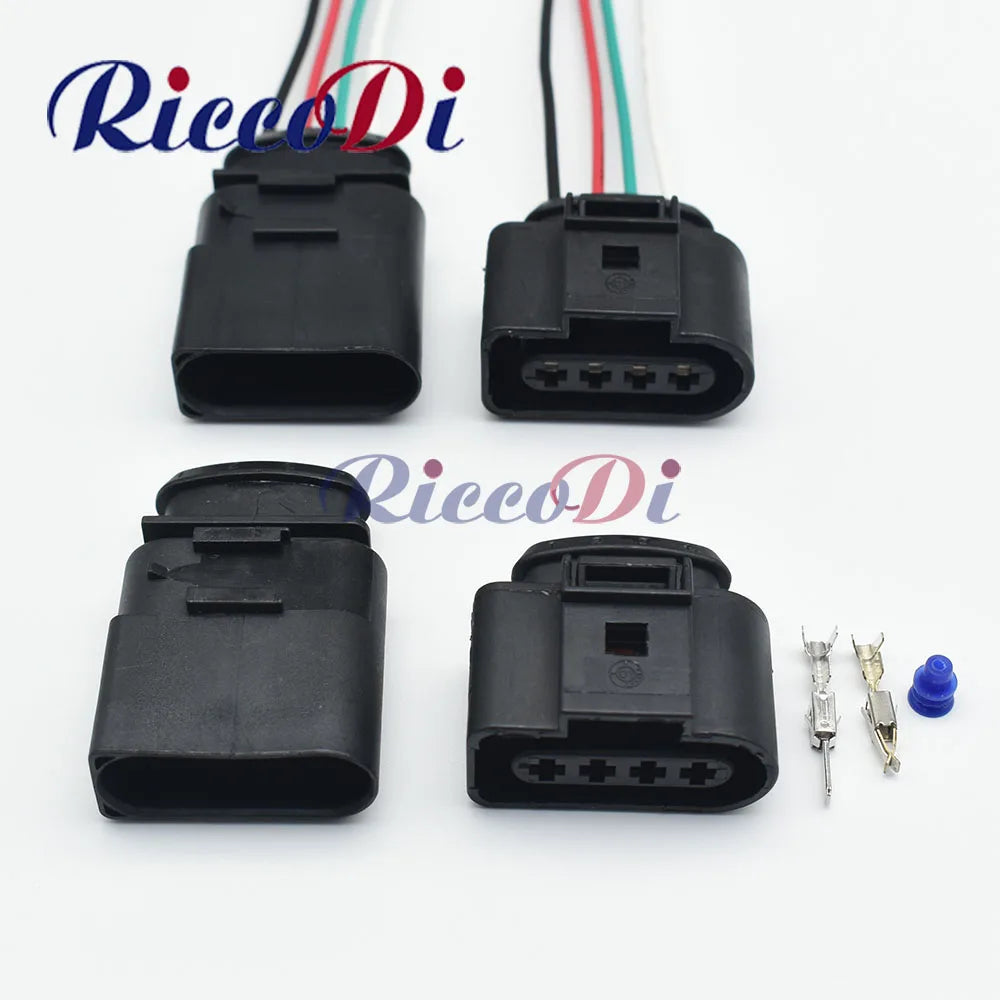 4 Pins male female ignition coil wire connector plug 4B0973724 638245-1 1J0973724 1J0973824 overview