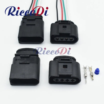 4 Pins male female ignition coil wire connector plug 4B0973724 638245-1 1J0973724 1J0973824 overview