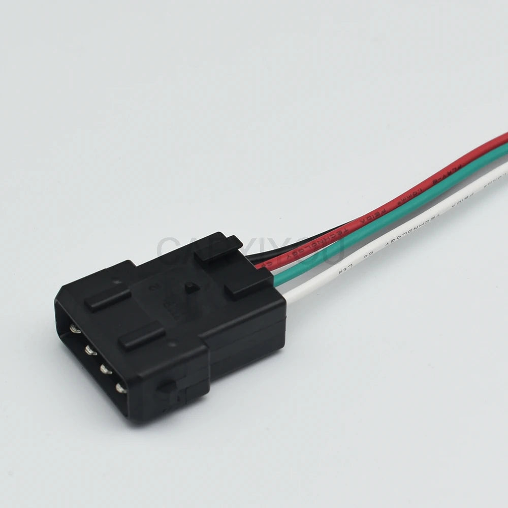 Plastic housing structure of 4 Pin 3.5mm automotive junior power timer socket plug connector 282192-1 for oxygen sensor and ignition coil