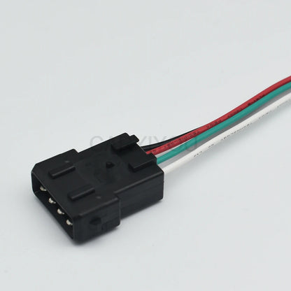 Plastic housing structure of 4 Pin 3.5mm automotive junior power timer socket plug connector 282192-1 for oxygen sensor and ignition coil