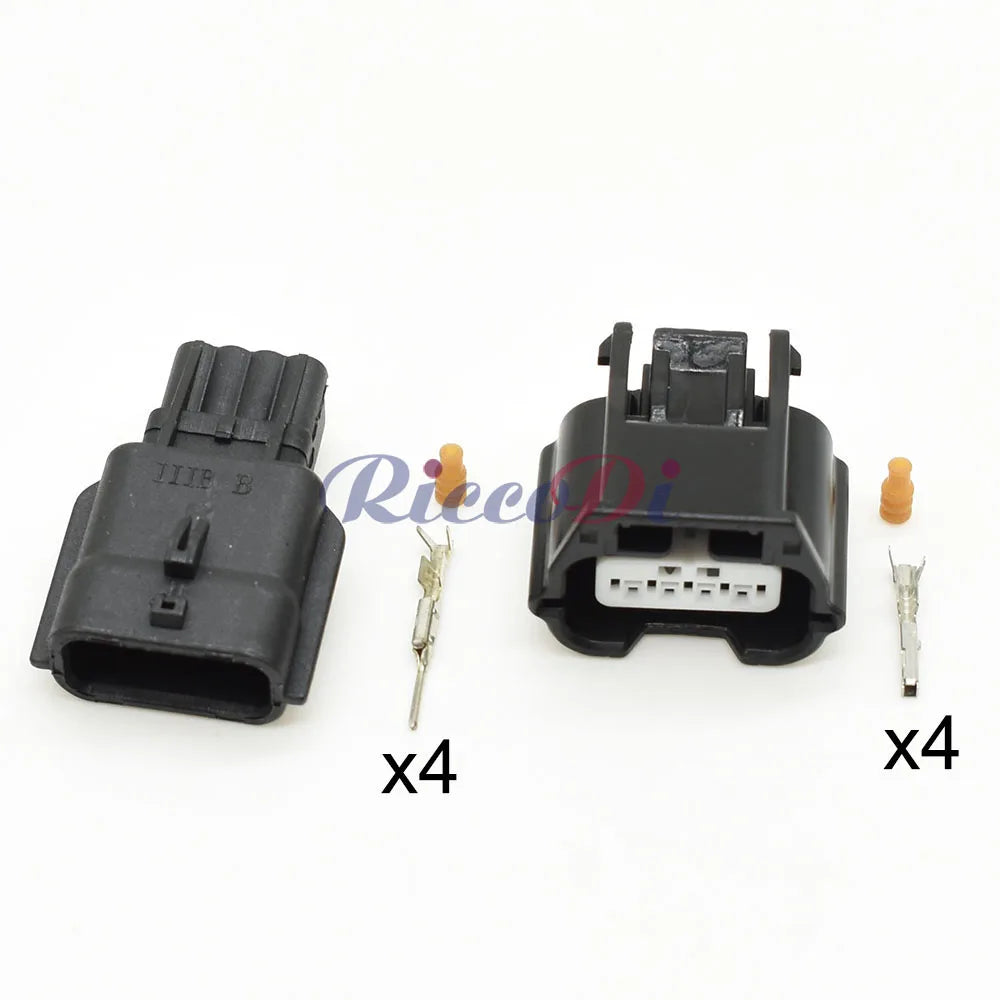 Close-up of terminals for 7282-8853-30 7283-8853-30 4 pin waterproof automotive plug MAP sensor connector