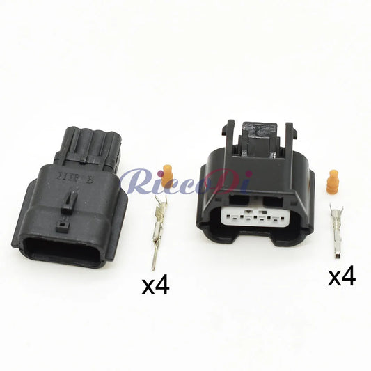 Close-up of terminals for 7282-8853-30 7283-8853-30 4 pin waterproof automotive plug MAP sensor connector
