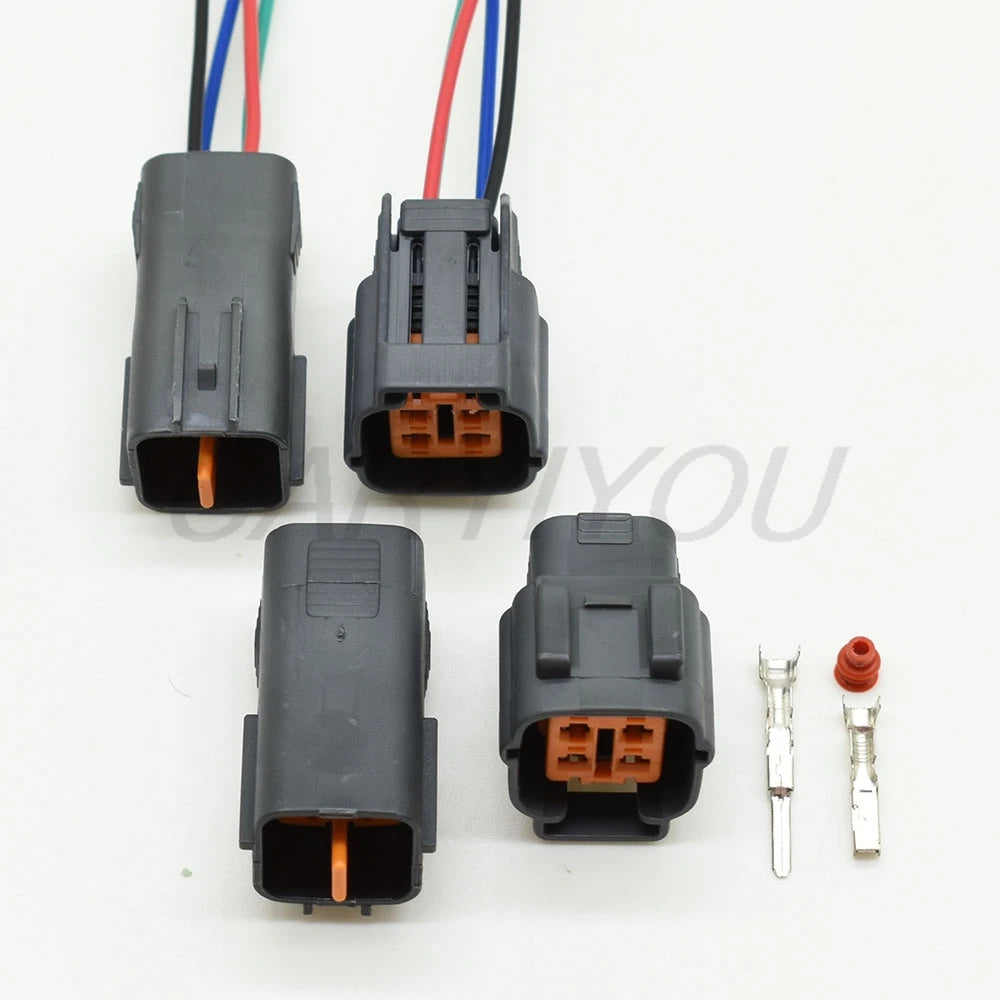 Plastic housing of 4 pin female male oxygen O2 sensor plug socket automotive connector 6195-0018 6195-0015