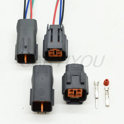 Plastic housing of 4 pin female male oxygen O2 sensor plug socket automotive connector 6195-0018 6195-0015