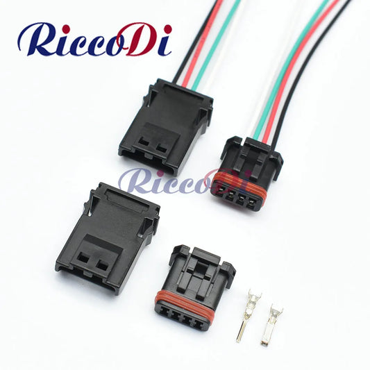 4 Pin waterproof auto electric housing plug wiring harness connector MX19004S51 MX19004P51 MX19004P52 MX19004S52 overview