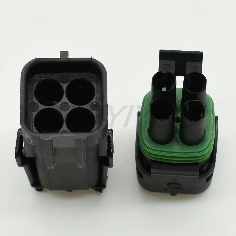 4 Pin Way Weatherpack plug connector 12015798 12015024 used in automotive truck waterproof wire harness 18-14 GA