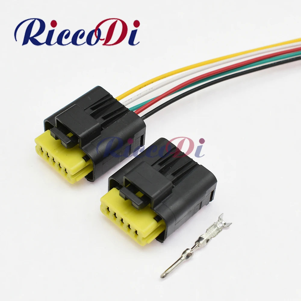 5 hole 1.5mm waterproof automotive wire connector 211PC052S0081 female male with cables