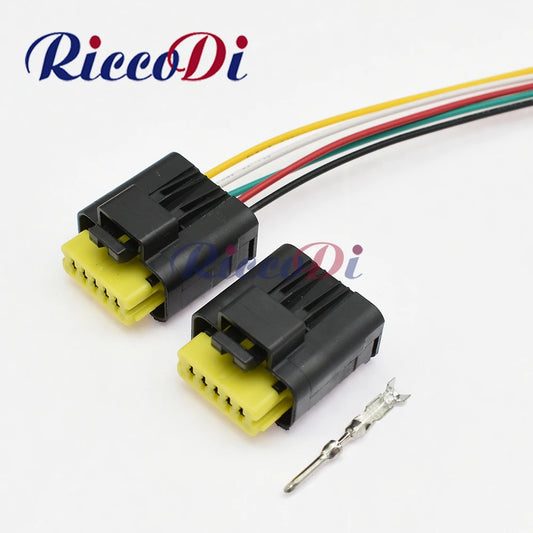 5 hole 1.5mm waterproof automotive wire connector 211PC052S0081 female male with cables