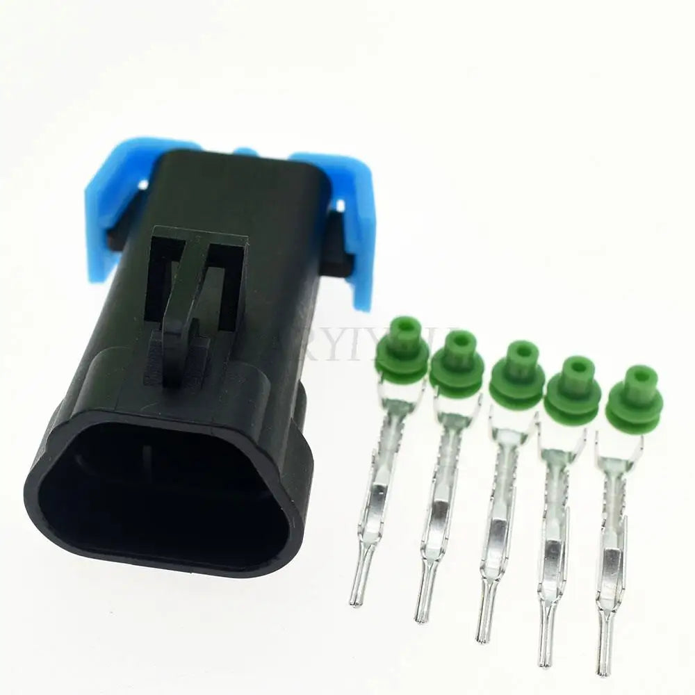 5 hole automotive oxygen sensor plug waterproof female male cable socket for BUICK Regal Cruze 12146047 12092839