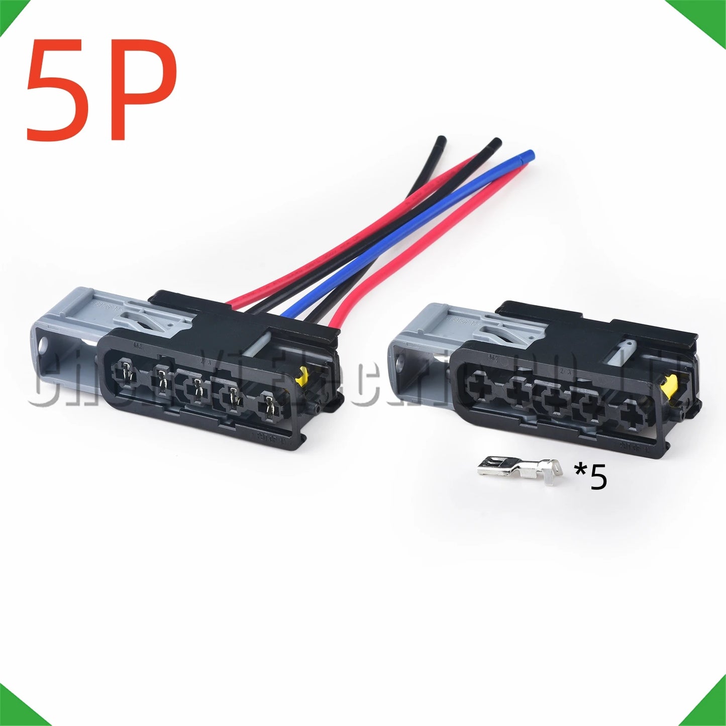 5 pin automotive heater resistor connector wire harness plug for car heater repair